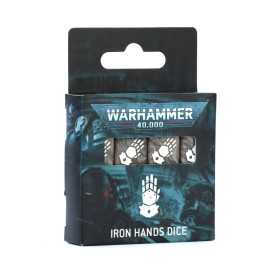 IRON HANDS DICE set di 16 dadi BIANCHI E GRIGI games workshop WARHAMMER 40K età 12+