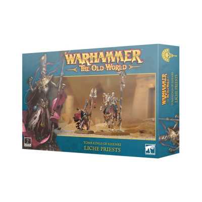 LICHE PRIESTS set di 2 miniature TOMB KINGS OF KHEMRI warhammer THE OLD WORLD età 12+