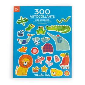 ALBUM DI 300 ADESIVI les toupitis MOULIN ROTY riposizionabili STICKERS età 2+