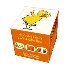 SET DI 3 DISCHI lampada proietta fiabe TROMBOLINA torcia per storie L'ECOLE DES LOISIRS claude ponti MOULIN ROTY età 4+