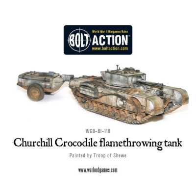 CHURCHILL CROCODILE FLAMETHROWING TANK carro armato IN RESINA E METALLO warlord games BOLT ACTION età 14+