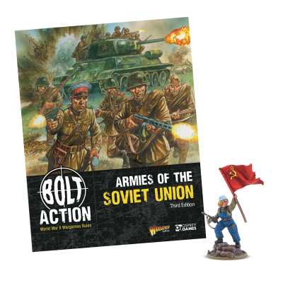 ARMIES OF THE SOVIET UNION third edition IN INGLESE manuale CON MINIATURA warlord games BOLT ACTION età 14+