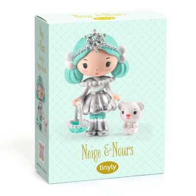 NEIGE & NOURS fata TINYLY action figure DJECO in resina DJ06936 snodabile MINIATURA età 4+