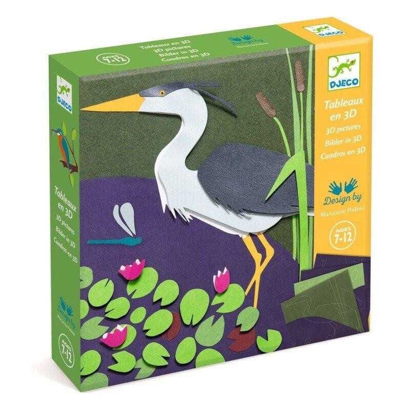 Sulla Riva SULLA RIVA vicino all'acqua QUADRI IN 3D kit artistico DJECO DJ09456 età 7+