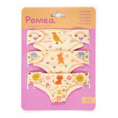 SET DI 3 PANNOLINI per bambole POMEA collection DJECO età 2+