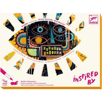 NIARK inspired by JEAN MICHEL BASQUIAT kit artistico ATELIER djeco DJ08388 età 5+