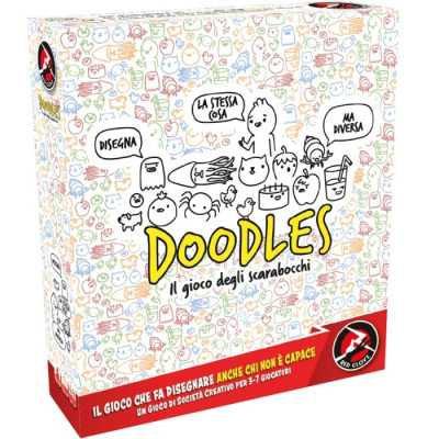 DOODLES in italiano RED GLOVE gioco di disegno PARTY GAME scarabocchi DISEGNARE età 10+