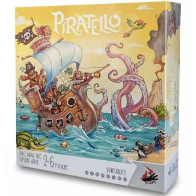 PIRATELLO gioco da tavolo EDIZIONE MULTILINGUE red glove IN ITALIANO età 5+