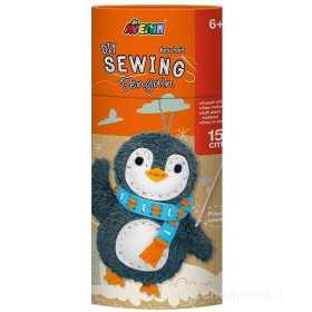 PRIMO PORTACHIAVI keyring PINGUINO sewing DA CUCIRE kit artistico AVENIR età 6+