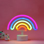 LAMPADA LED effetto neon RAINBOW arcobaleno IT'S A SIGN batterie + cavo usb LEGAMI