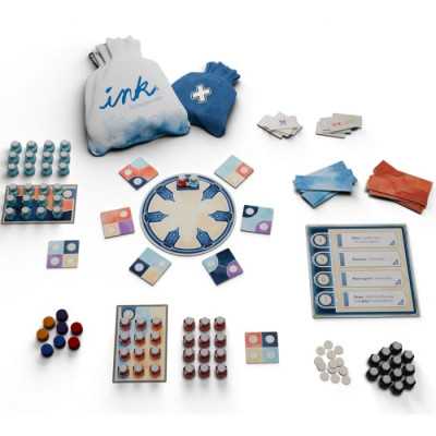 Ink - Gioco Da Tavolo Strategico Di Tessere Per 1-4 Giocatori, Da 8 Anni, Durata 30-45 Minuti - Versione Francese