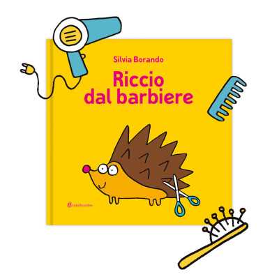 RICCIO DAL BARBIERE silvia borando LIBRO albo illustrato MINIBOMBO età 2+