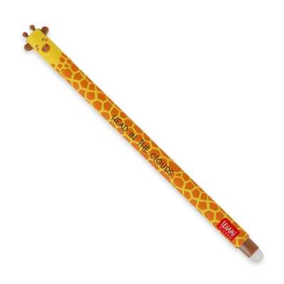PENNA CANCELLABILE GEL erasable pen GIRAFFA giraffe LEGAMI ricaricabile INCHIOSTRO NERO