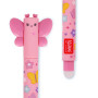 PENNA CANCELLABILE GEL erasable pen FARFALLA butterfly LEGAMI ricaricabile INCHIOSTRO ROSA