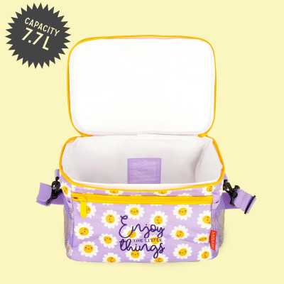Borsa Termica Pranzo Lavanda Marmo – Triplo Isolamento, 25x20x10 Cm, In Poliestere Per Lavoro, Picnic E Scuola - 4