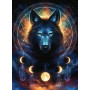 PUZZLE ravensburger LUPO SPLENDENTE lunar wolf STAR LINE jojoe ORIGINALE 36 x 49 cm 500 PEZZI