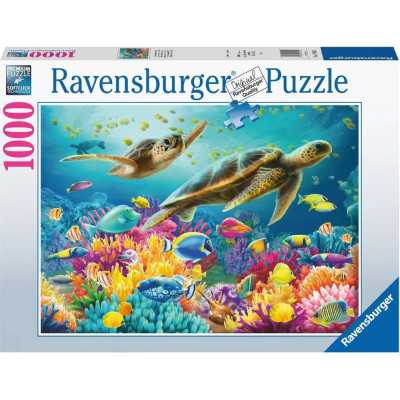 PUZZLE 1000 PEZZI ravensburger MONDO SOTTOMARINO originale BARRIERA CORALLINA