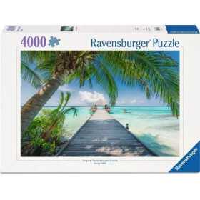 PUZZLE 4000 PEZZI ravensburger SPIAGGIA DA SOGNO ALLE MALDIVE softclick DREAM BEACH AT THE MALDIVES