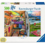 PUZZLE 500 PEZZI ravensburger RIG VIEWS originale VISTE DAL CAMPEGGIO