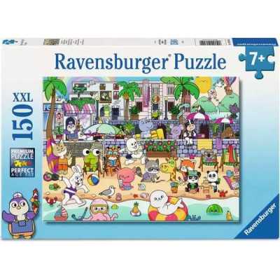 PUZZLE 150 PEZZI XXL ravensburger SEASIDE FUN perfect age fit DIVERTIMENTO IN RIVA AL MARE età 7+