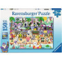 PUZZLE 150 PEZZI XXL ravensburger SEASIDE FUN perfect age fit DIVERTIMENTO IN RIVA AL MARE età 7+