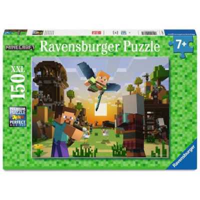PUZZLE 150 PEZZI XXL ravensburger MINECRAFT perfect age fit BUILDING AN ADVENTURE età 7+