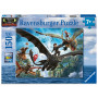 PUZZLE 150 PEZZI XXL ravensburger DRAGON TRAINER perfect age fit DRAGONS età 7+