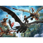 PUZZLE 150 PEZZI XXL ravensburger DRAGON TRAINER perfect age fit DRAGONS età 7+