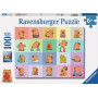PUZZLE 100 PEZZI XXL ravensburger CAPIBARA perfect age fit CUTE CAPYBARAS età 6+