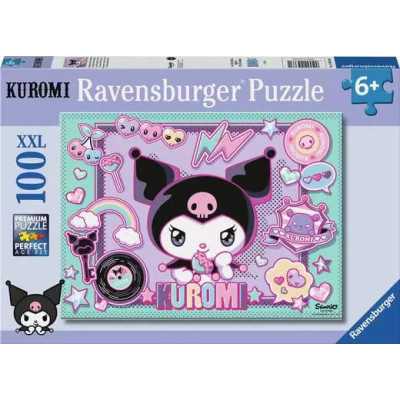 PUZZLE 100 PEZZI XXL ravensburger KUROMI perfect age fit SANRIO età 6+