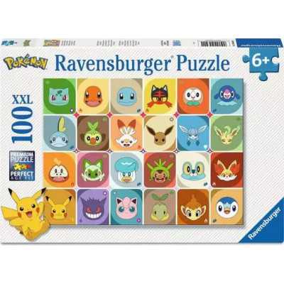 PUZZLE 100 PEZZI XXL ravensburger FACCE DA POKEMON perfect age fit PORTRAITS età 6+