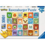 PUZZLE 100 PEZZI XXL ravensburger FACCE DA POKEMON perfect age fit PORTRAITS età 6+