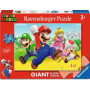 PUZZLE 24 PEZZI GIGANTI ravensburger SUPER MARIO giant floor puzzle NINTENDO età 3+