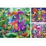 3 PUZZLE DA 49 PEZZI ravensburger PICCOLI DRAGHI DEL GIARDINO 3x49pz BABY GARDEN DRAGONS età 5+