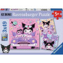 3 PUZZLE DA 49 PEZZI ravensburger KUROMI 3x49pz SANRIO età 5+