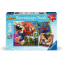 3 PUZZLE DA 49 PEZZI ravensburger SPIDERMAN set 3x49pz MARVEL età 5+