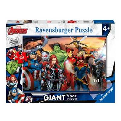 GIANT floor PUZZLE ravensburger AVENGERS da 60 PEZZI giganti MARVEL età 4+