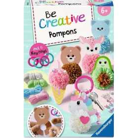 BE CREATIVE ravensburger POMPONS pompon kawaii KIT ARTISTICO età 6+