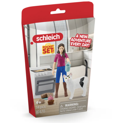 POMERIGGIO IN CUCINA miniature in resina POCKET SET schleich BAKING AFTERNOON età 4+