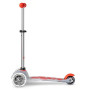 MINI MICRO DELUXE monopattino FLUX plastica e metallo LED a tre ruote ROSSO età 2+