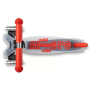 MINI MICRO DELUXE monopattino FLUX plastica e metallo LED a tre ruote ROSSO età 2+
