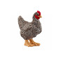 GALLINA PLYMOUTH ROCK miniatura in resina SCHLEICH animali FARM WORLD 13997 età 3+