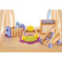 CAMERETTA DEL NEONATO in legno accessorio casa delle bambole HAPE Happy Family