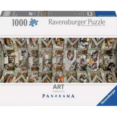 PUZZLE 1000 PEZZI ravensburger VOLTA DELLA CAPPELLA SISTINA michelangelo originale ART COLLECTION panorama