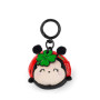 PORTACHIAVI keyring LEGAMI TINY super soft ROSSO coccinella LADYBUG peluche IMBOTTITO