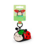 PORTACHIAVI keyring LEGAMI TINY super soft ROSSO coccinella LADYBUG peluche IMBOTTITO