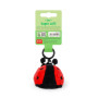 PORTACHIAVI keyring LEGAMI TINY super soft ROSSO coccinella LADYBUG peluche IMBOTTITO