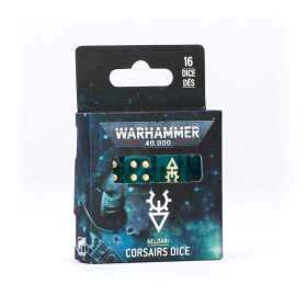 CORSAIRS DICE set di 16 dadi AZZURRI TRASPARENTI warhammer 40k AELDARI età 12+