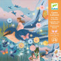 POLLICINA kit artistico RACCONTI DA DECORARE quattro tavole 4 ATTIVITA' djeco DJ09429 età 6+