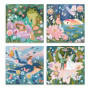 POLLICINA kit artistico RACCONTI DA DECORARE quattro tavole 4 ATTIVITA' djeco DJ09429 età 6+